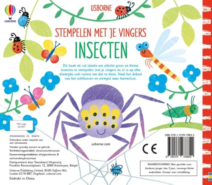 Stempelen met je vingers Insecten 1 - Afbeelding 2