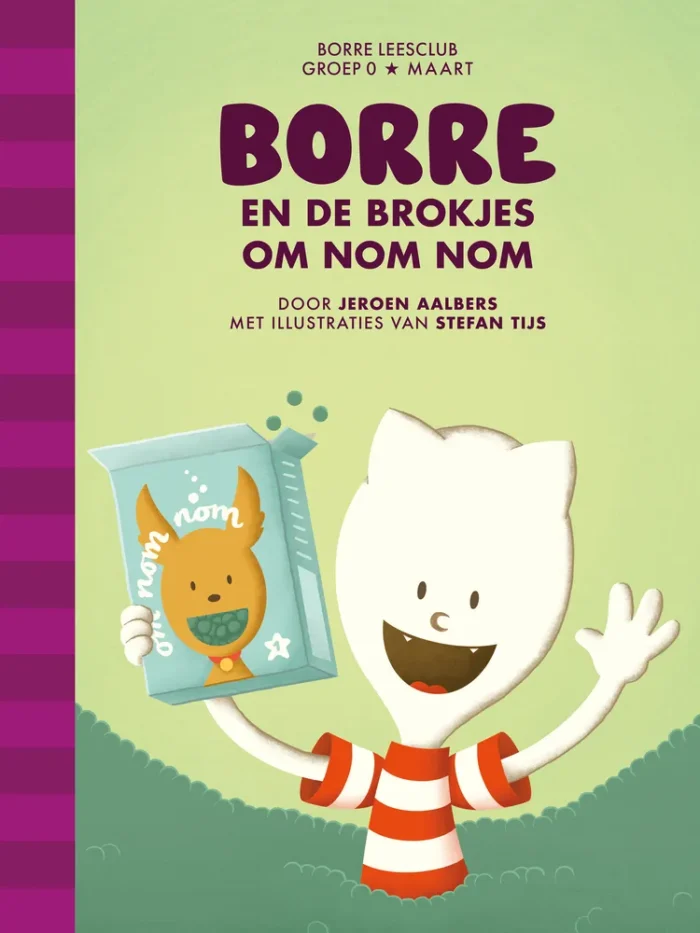 Borre en de brokjes om Nom Nom