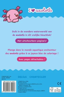 Alternative view of I love Axolotls Color