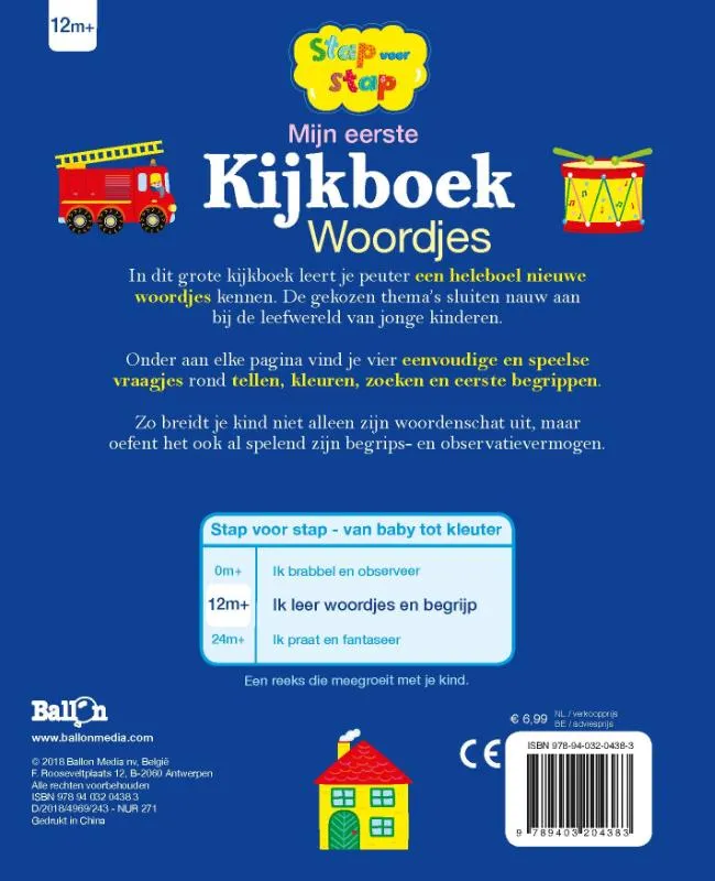 Mijn eerste kijkboek Woordjes | 9789403204383 Mijn eerste kijkboek Woordjes - Afbeelding 2