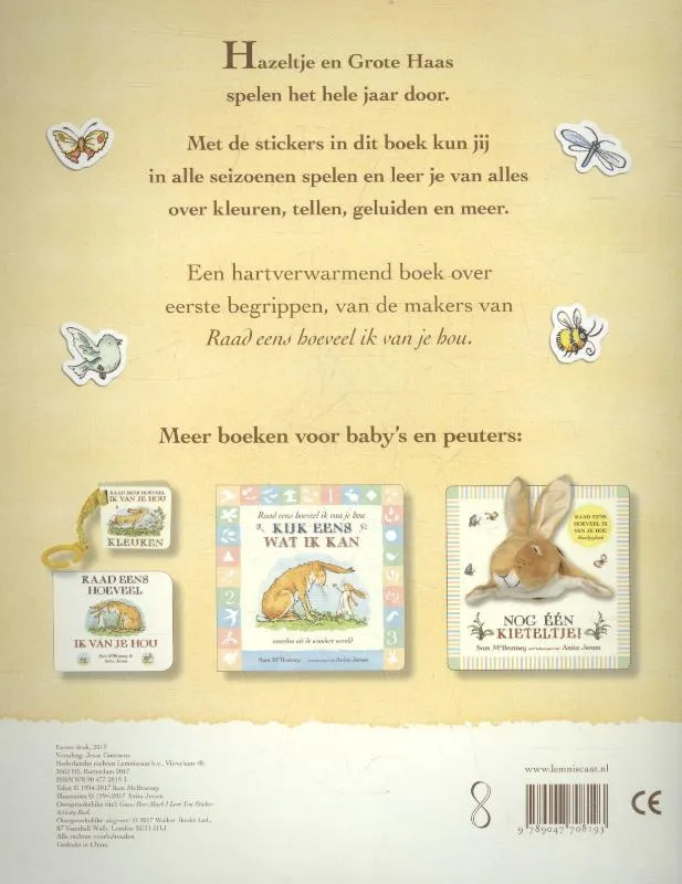 Stickerdoeboek Raad eens hoeveel ik van je hou | 9789047708193 Stickerdoeboek Raad eens hoeveel ik van je hou - Afbeelding 2