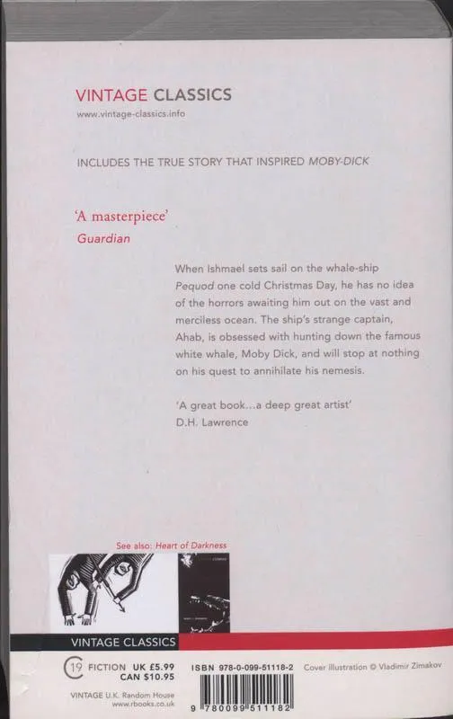 Moby Dick | 9780099511182 Moby Dick - Afbeelding 2