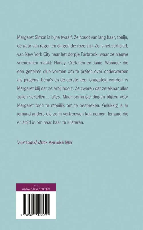 Bent u daar, God? Ik ben het, Margaret | 9789021488097 Bent u daar, God? Ik ben het, Margaret - Afbeelding 2