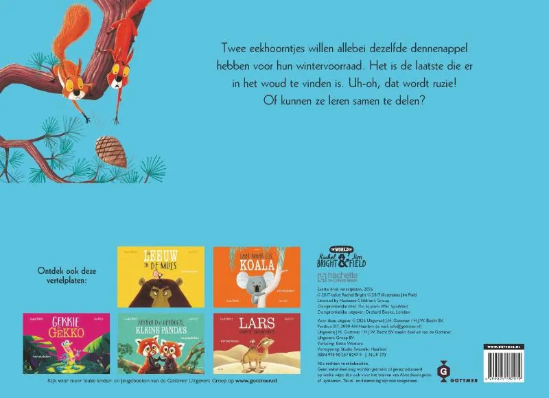 Twee vechtende eekhoorntjes | 9789025782979 Twee vechtende eekhoorntjes - Afbeelding 2