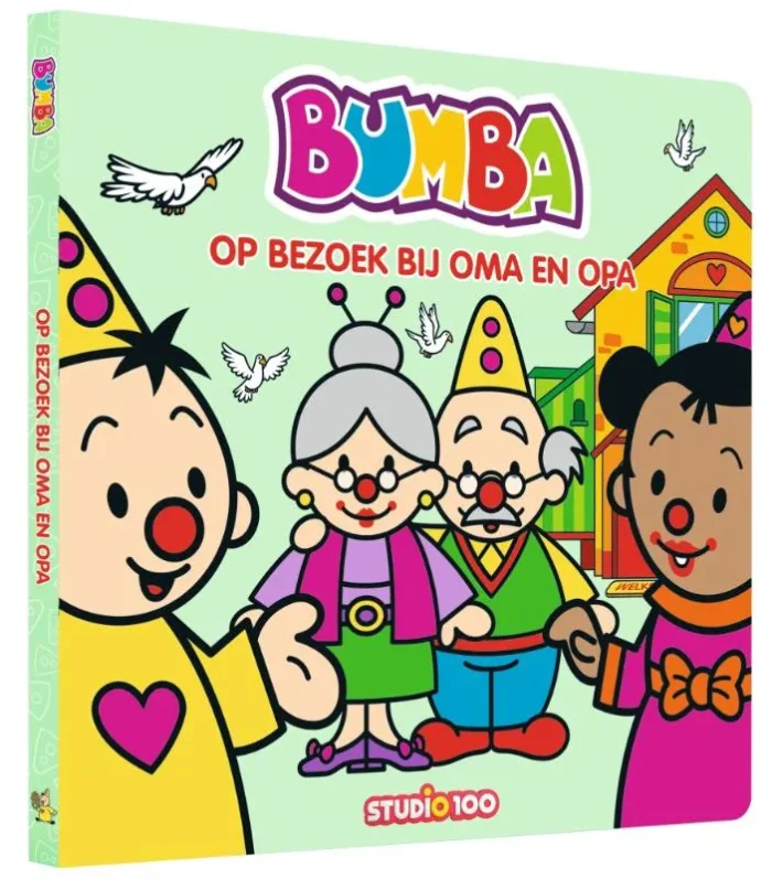 kartonboek - Op bezoek bij oma en opa