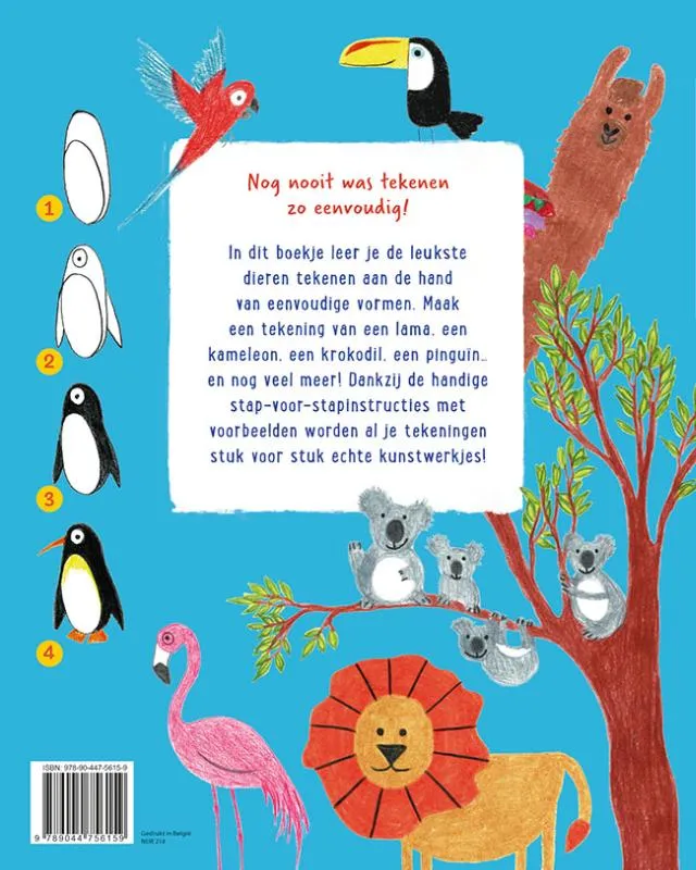 Hoera! Ik leer dieren tekenen | 9789044756159 Hoera! Ik leer dieren tekenen - Afbeelding 2