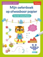 Mijn oefenboek op afwasbaar papier Eerste telspelletjes 4-5 jaar | 9789044763294 Mijn oefenboek op afwasbaar papier Eerste telspelletjes 4-5 jaar | 9789044763294