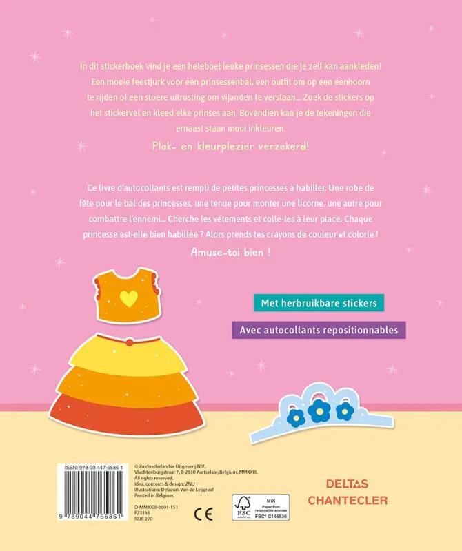 Aankleedpoppen / Little princess Sticker Fun - Poupées à habiller | 9789044765861 Aankleedpoppen / Little princess Sticker Fun - Poupées à habiller - Afbeelding 2