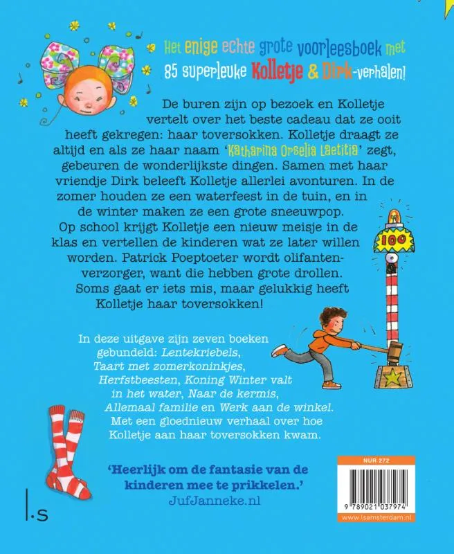 Het enige echte grote voorleesboek van Kolletje & Dirk | 9789021037974 Het enige echte grote voorleesboek van Kolletje & Dirk - Afbeelding 2