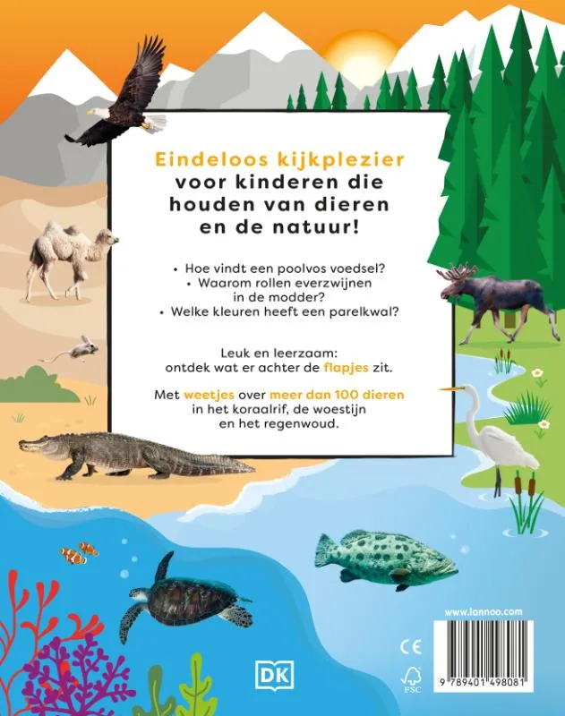 Mijn grote flapjesboek van alle dieren | 9789401498081 Mijn grote flapjesboek van alle dieren - Afbeelding 2