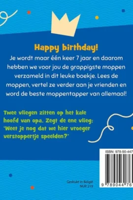 Alternative view of Hoera, 7 jaar! Moppenboek