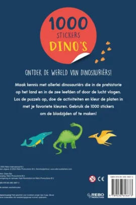 Alternative view of 1000 stickers dino's