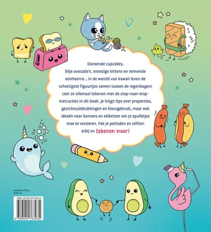 Stap voor stap kawaii leren tekenen - Afbeelding 2
