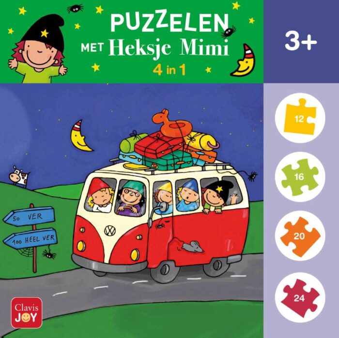 Puzzelen met Heksje Mimi. 4-in-1-puzzel | 5407009981951