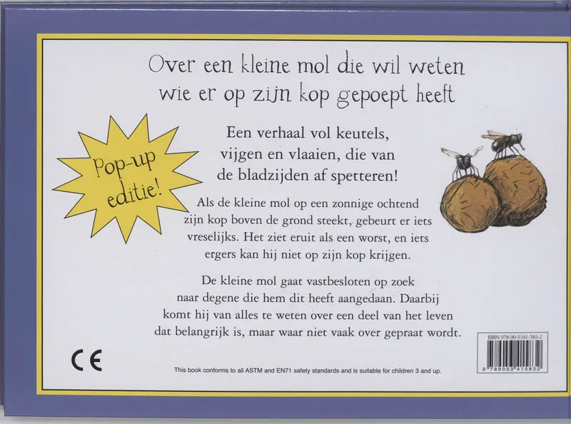 Over een kleine mol die wil weten wie er op zijn kop gepoept heeft | 9789053415832 Over een kleine mol die wil weten wie er op zijn kop gepoept heeft - Afbeelding 2