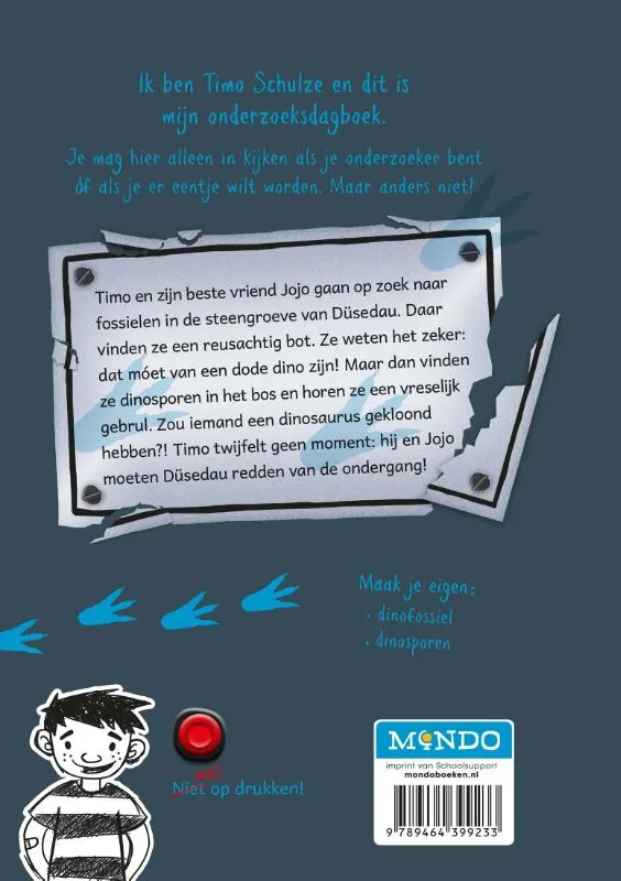 Druk niet op de rode knop anders draaien de dino's door! | 9789464399233 Druk niet op de rode knop anders draaien de dino's door! - Afbeelding 2
