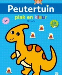 Plak en kleur Dino's