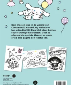 Kleuren met Kuromi, Pompompurin, My Melody | 9789047888116