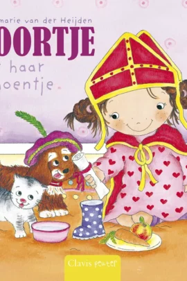 Noortje zet haar schoentje