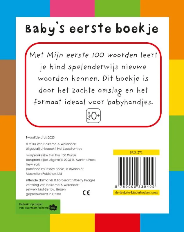 Mijn eerste 100 woorden | 9789000330409 Mijn eerste 100 woorden - Afbeelding 2