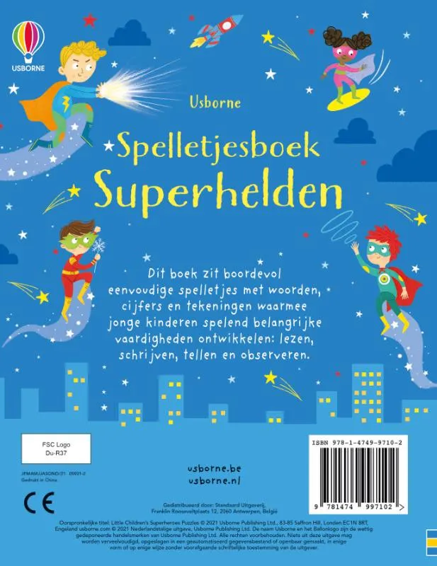 Spelletjesboek Superhelden | 9781474997102 Spelletjesboek Superhelden - Afbeelding 2