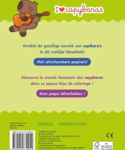 I love Capybaras Color kleurblok / I love capybaras Color bloc de coloriage | 9789044770940