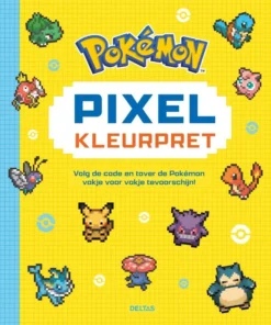 Pokémon pixel kleurpret - Volg de code en tover de Pokémon vakje voor vakje tevoorschijn!