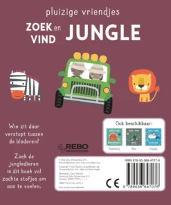 Zoek en vind Jungle - pluizige vriendjes | 9789036647076