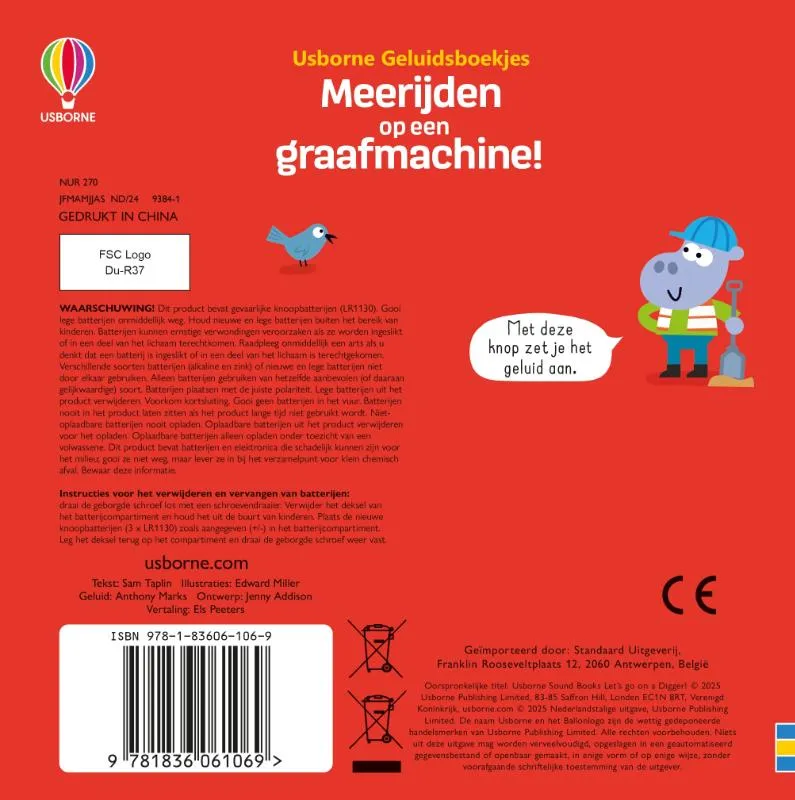 Meerijden op een graafmachine! | 9781836061069 Meerijden op een graafmachine! - Afbeelding 2