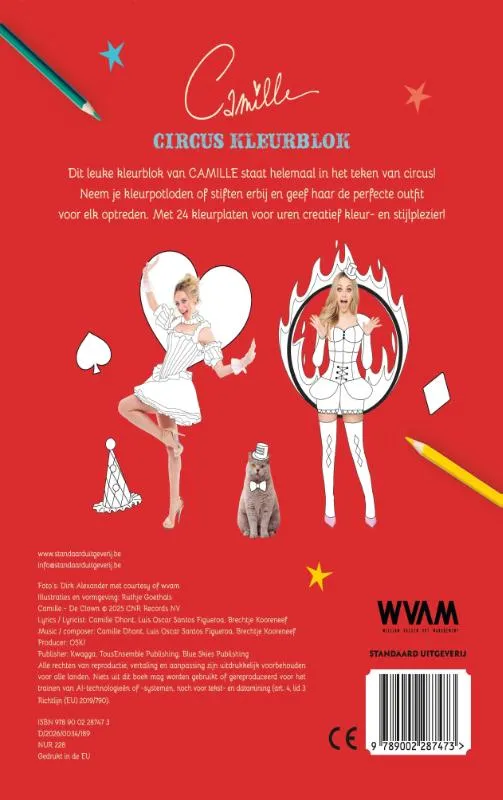 CAMILLE Circus kleurblok | 9789002287473 CAMILLE Circus kleurblok - Afbeelding 2