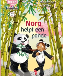 Nora helpt een panda