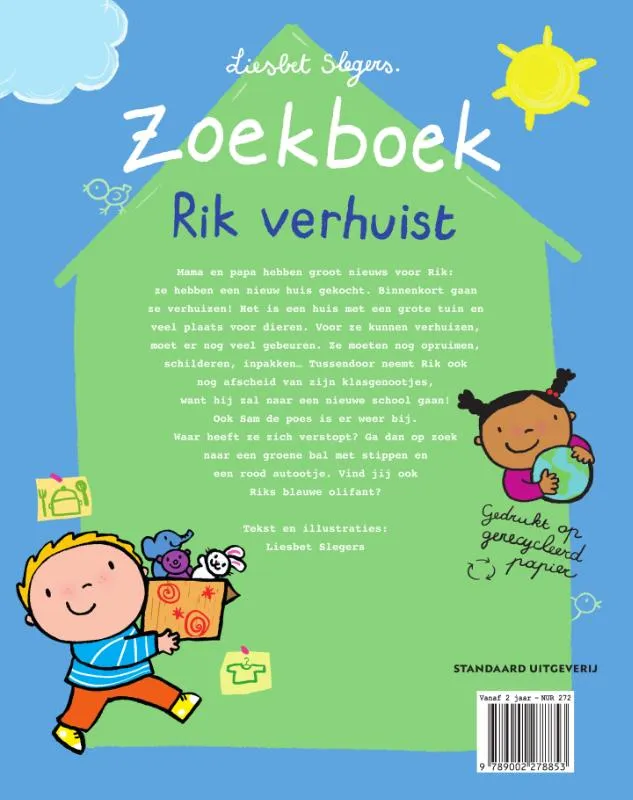 Zoekboek Rik verhuist | 9789002278853 Zoekboek Rik verhuist - Afbeelding 2