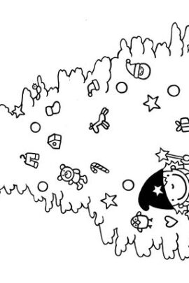 Alternative view of Kleurposter Heksje Mimi viert Kerstmis