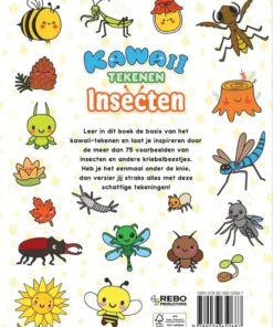 Kawaii tekenen insecten - Leer stap-voor-stap schattige beestjes en voorwerpen tekenen! | 9789036650687