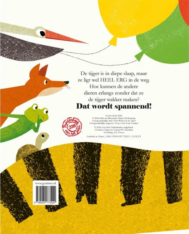 Ssst! De tijger slaapt | 9789025773229 Ssst! De tijger slaapt - Afbeelding 2