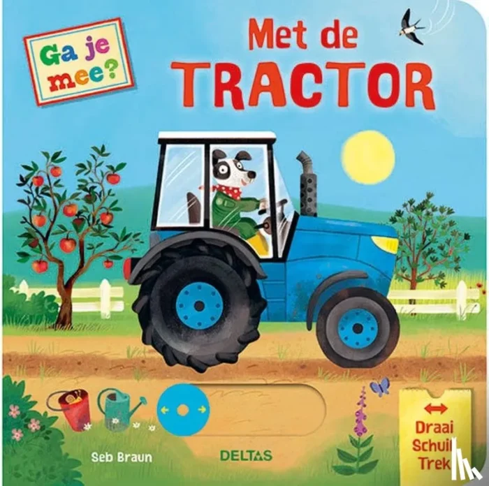 Met de tractor