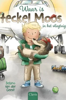 Waar is teckel Moos in het vliegtuig?