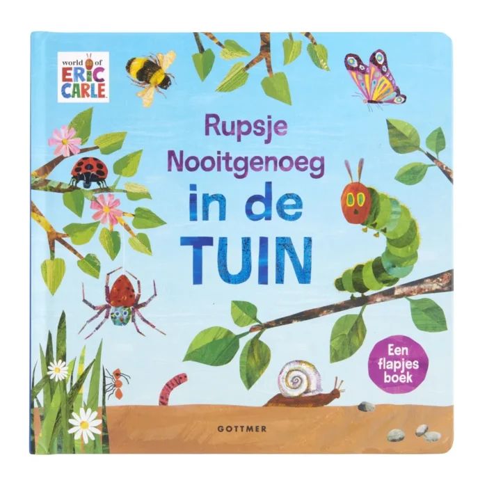 Rupsje Nooitgenoeg in de tuin