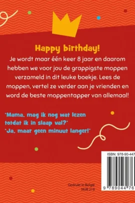 Alternative view of Hoera, 8 jaar! Moppenboek voor het grappigste feestvarken