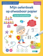 Mijn oefenboek op afwasbaar papier Leuke telspelletjes 5-6 jaar | 9789044763300 Mijn oefenboek op afwasbaar papier Leuke telspelletjes 5-6 jaar | 9789044763300