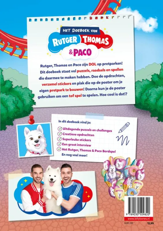 Het Doeboek van Rutger, Thomas & Paco | 9789030509820 Het Doeboek van Rutger, Thomas & Paco - Afbeelding 2