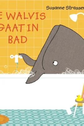 De walvis gaat in bad