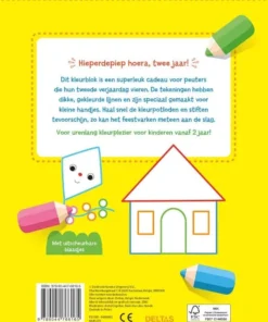 Hoera, 2 jaar! Kleurpret voor kleine handjes | 9789044766165 Hoera, 2 jaar! Kleurpret voor kleine handjes - Afbeelding 2