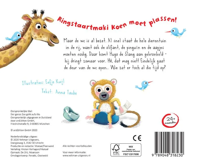 O nee, de hele dierentuin moet naar de wc! | 9789048318230 O nee, de hele dierentuin moet naar de wc! - Afbeelding 2