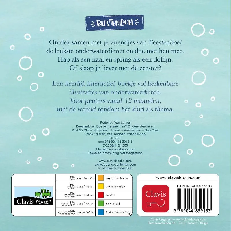 Doe je met me mee? Onderwaterdieren | 9789044859133 Doe je met me mee? Onderwaterdieren - Afbeelding 2