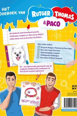 Het doeboek van Rutger, Thomas en Paco | 9789043927505 Het doeboek van Rutger, Thomas en Paco | 9789043927505
