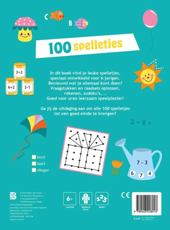 100 spelletjes voor 6-jarigen | 9789403228013 100 spelletjes voor 6-jarigen - Afbeelding 2