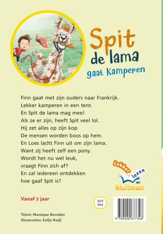 Spit de lama gaat kamperen | 9789020677348 Spit de lama gaat kamperen - Afbeelding 2