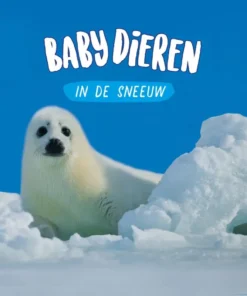 Babydieren in de sneeuw