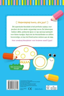 Alternative view of Hoera, 3 jaar! Kleurpret voor kleine handjes